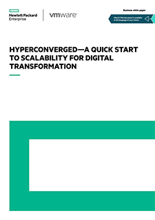 Omslag till rapporten Hyperconverged - A quick start to scalability for digital trafnsormation