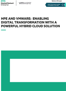 Omslag HPE and VMware: Enabling Difital Transformation with a powerful hybrid cloud solution
