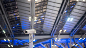 Security camera in airport